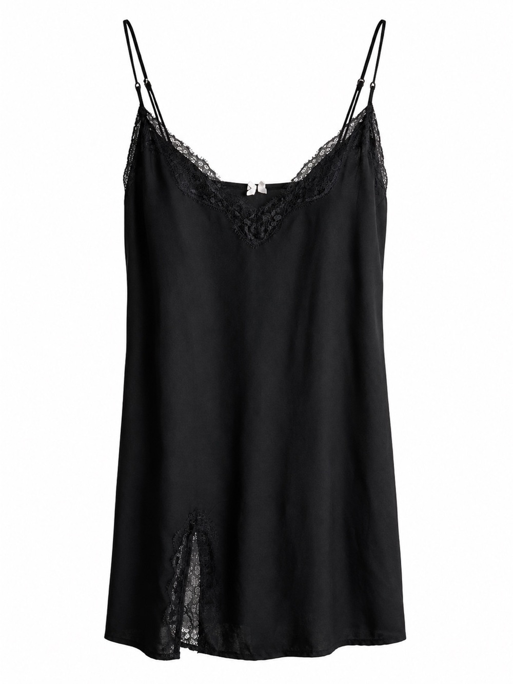 Out From Under Black Lace Slip Dress Size M
